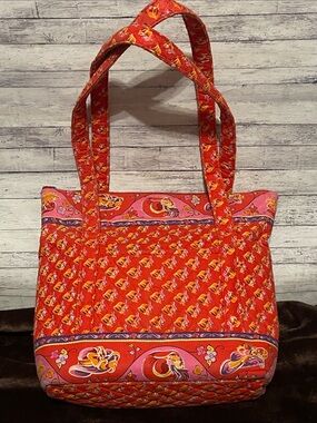 Vintage 2005 Quilted Red Hat Society Tote/Purse/Bag